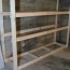how to make a basement storage shelf