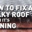 fix a leaky roof when it s raining