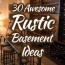30 awesome rustic basement ideas photo