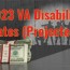 2023 va disability rates official