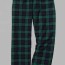 mens green plaid pajama pants now