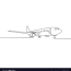 line airplane royalty free vector image