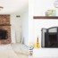 how to paint a brick fireplace diy