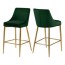 green bar stools and counter stools