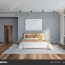 interior stylish master bedroom gray