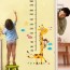 pvc vinyl kids giraffe height chart
