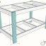diy workbench with 2x4 lumber