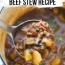 hearty keto beef stew stove top