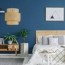 blue colour bedroom design and