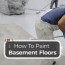 how to paint basement floors kitchen