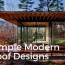 simple modern roof designs