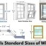 standard window sizes what are the