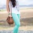 mint green pants how to wear them