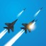 fighter jets vector art stock images