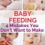 4 mistakes that slow baby self feeding
