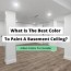 color to paint basement ceiling
