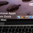how to remove mac apps from dock after