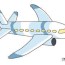 how to draw a simple airplane drawingnow