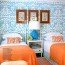 orange blue decor