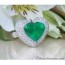 terrific emerald heart ring with diamonds