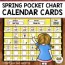 spring calendar number cards