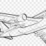 airplane drawing flight line art