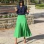 how to wear green skirts 2022