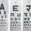 distance vision eye test chart
