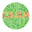 colour blindness test stock image