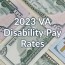 2023 va disability pay rates and cost