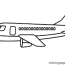 draw airplane simple coloring pages