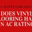 does vinyl flooring have an ac rating