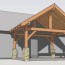 12x16 timber frame porch