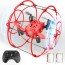 drone rc mini drones for kids indoor wall climbing 360 flips stunt drone bezgar remote controlled quadcopter size hq053 red