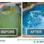 how to clean a green pool pool