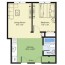 one bedroom standard floor plan