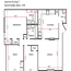 3 bedroom apartment floor plan fax