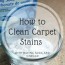clean carpet stains with baking soda