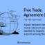 free trade agreement fta definition