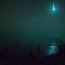 meteor shower over lake superior