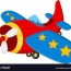 cartoon air plane royalty free vector