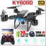 ky606d drone fpv rc drone 4k camera
