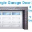 standard garage door sizes single