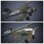 two ww1 planes german british 3d model