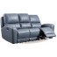belair power reclining sofa blue