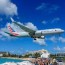seeing planes at maho beach in st maarten