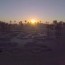 sunrise drone footage of venice beach