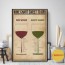 wine chart sweet to dry poster canvas