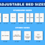 adjule bed sizes