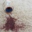 how to remove red wine from the carpet